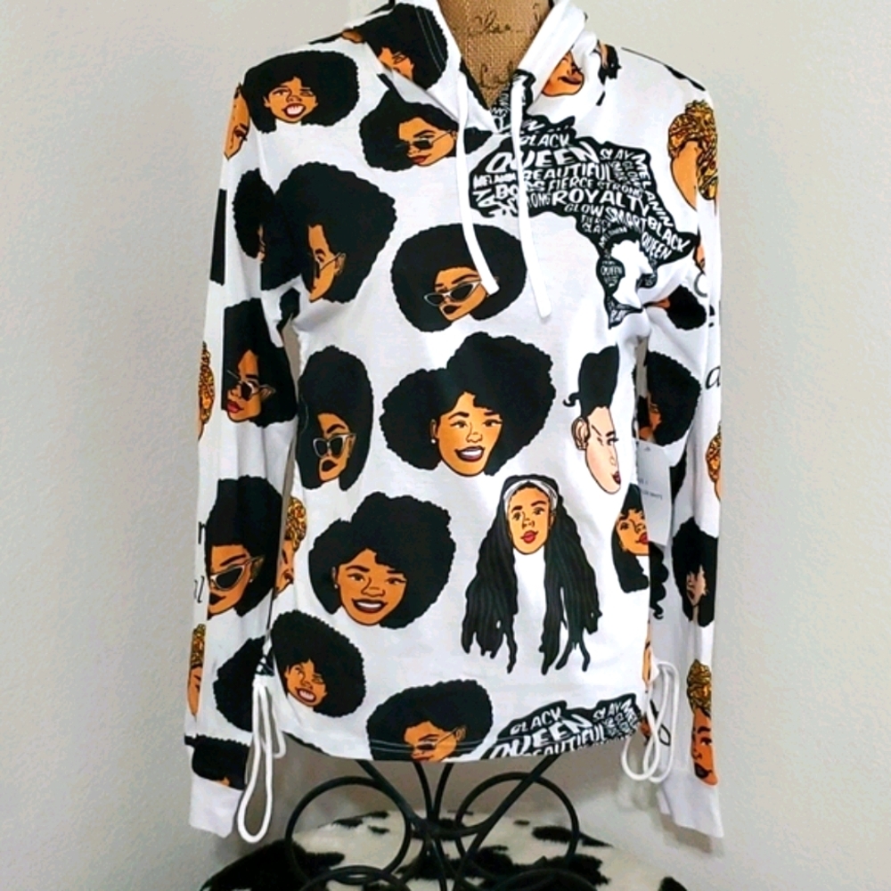 ON FIRE 'Black Women Are Magic Hoodie Lrg - Picture 5 of 7